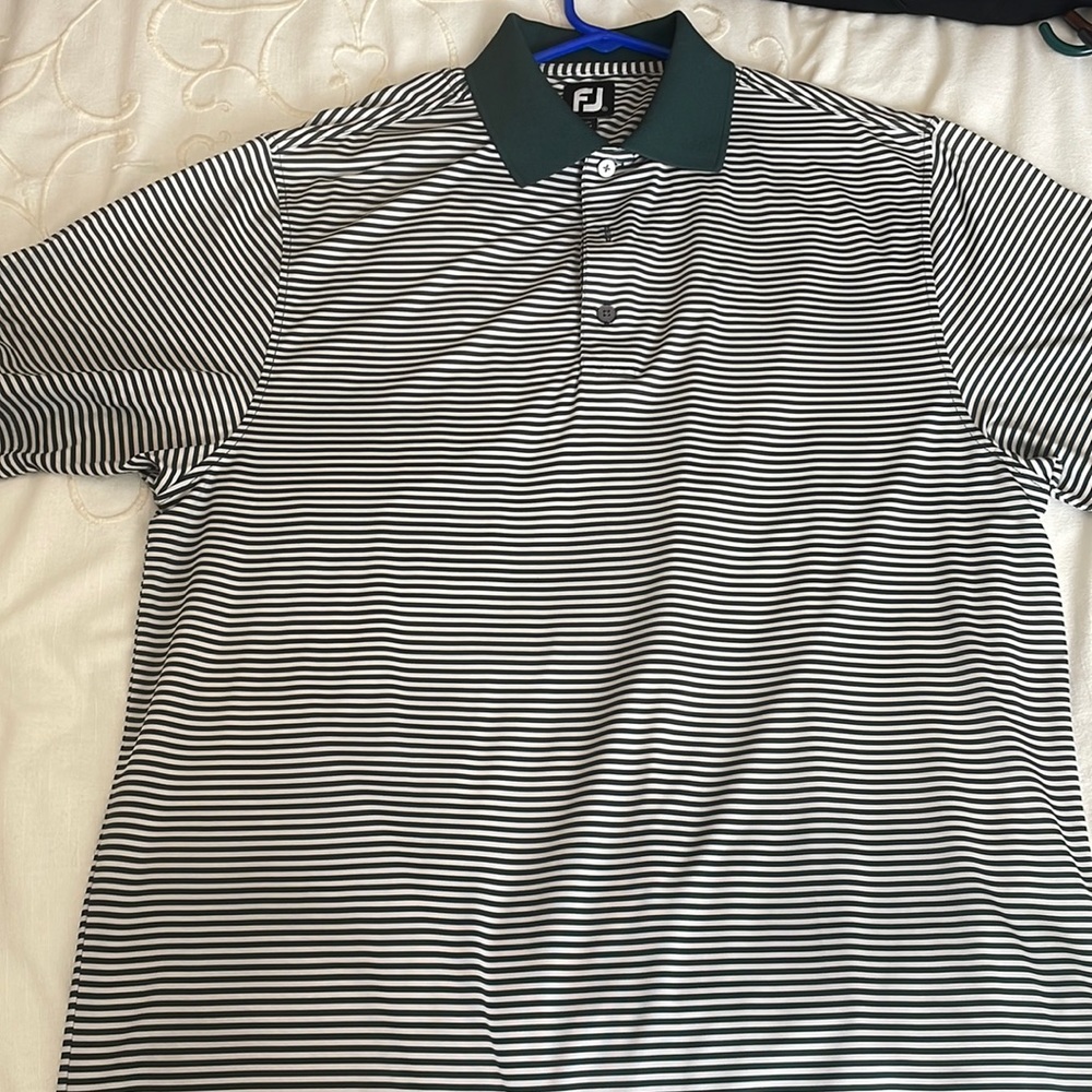 Men’s Striped Footjoy Golf Shirt